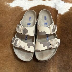 Birkenstock Arizona Dessert Sand Tan Camo Sandals 38